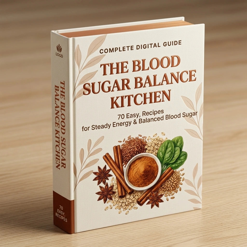 Verolae recipe e-book cover, The Blood Sugar Balance Kitchen